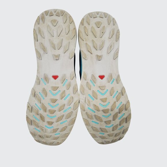 Salomon Ultra Glide 2 Trail Running Shoes Ortholite Size 11.5 Blue & White - Picture 6 of 9